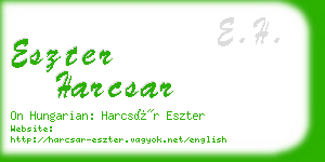 eszter harcsar business card